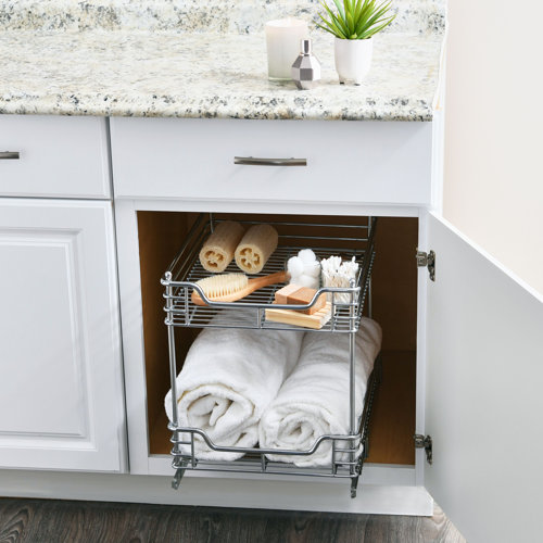 Rebrilliant Dual Slide 2 Tier Under Sink Pull Out Drawer & Reviews